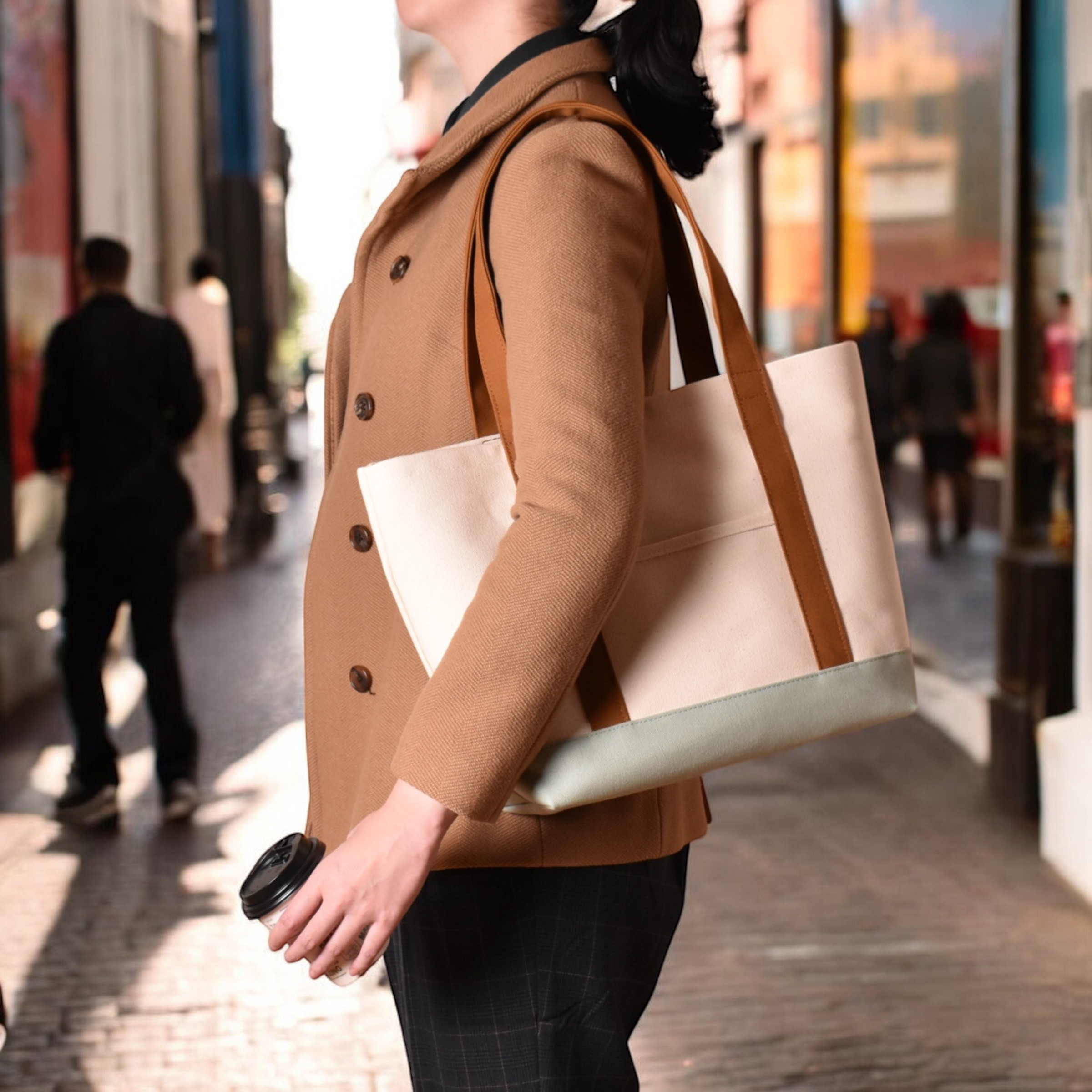 チョコミントマカロン　A4トート