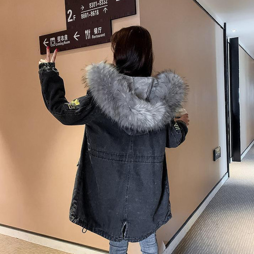 大きいサイズ有】 レディース デニム コート ファー 春 秋冬 大きいサイズ有】 レディース デニム コート ファー 春 秋冬