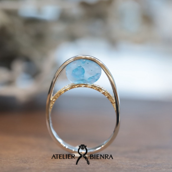 パライバトルマリン イン クォーツ 1.26ct 指輪・リング bienra