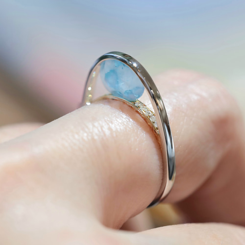 パライバトルマリン イン クォーツ 1.26ct 指輪・リング bienra 通販