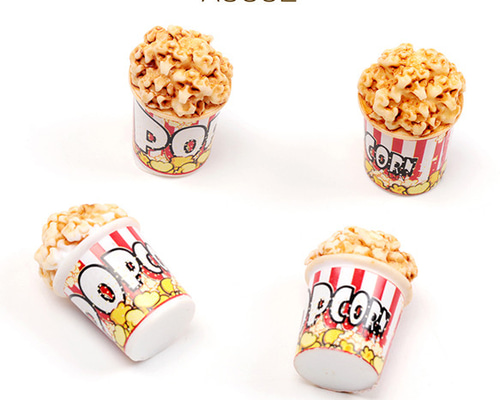 A5652 18個 ミニチュアサンプルパーツ ポップコーン 樹脂製 食品
