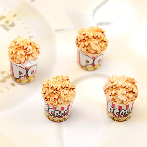 A5652 18個 ミニチュアサンプルパーツ ポップコーン 樹脂製 食品