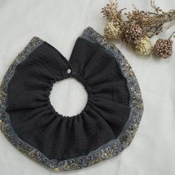 インド刺繍リボン スタイ ベビースタイ くしゅくしゅスタイ ポコポコ