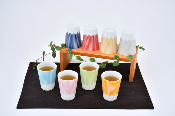 富士山モチーフ　カップ（ＨＬ）　レトロ 4枚目の画像