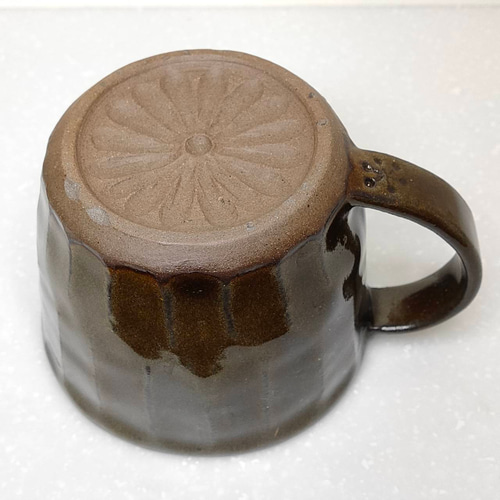 コーヒーカップ ダークブラウン 陶器 軽い マグカップ 山猫軒 通販