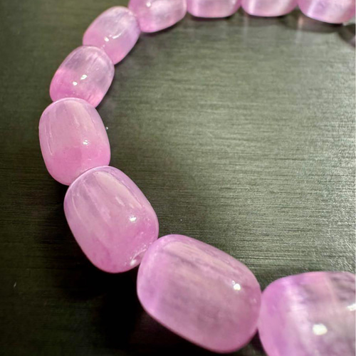 セレナイトキャッツアイ　天然石ブレスレット キャッツアイセレナイト 14mm ブレスレット｜Arancia Stone