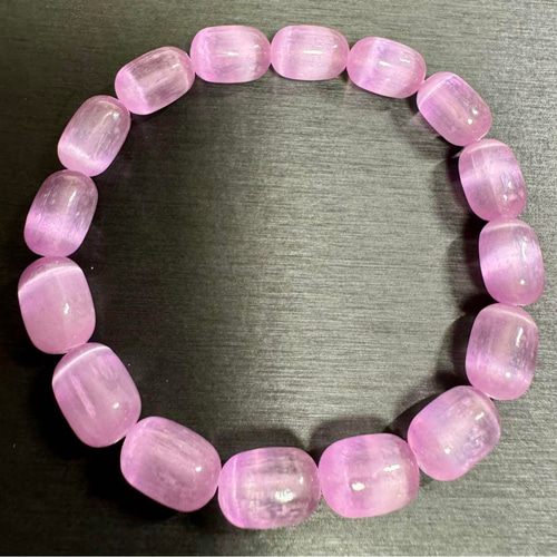 セレナイトキャッツアイ　天然石ブレスレット キャッツアイセレナイト 14mm ブレスレット｜Arancia Stone