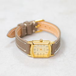 ハンドメイド　レザーバンド腕時計【KC’sクオーツムーブメント使用】 ハンドメイド レザーバンド腕時計【KC'sクオーツムーブメント