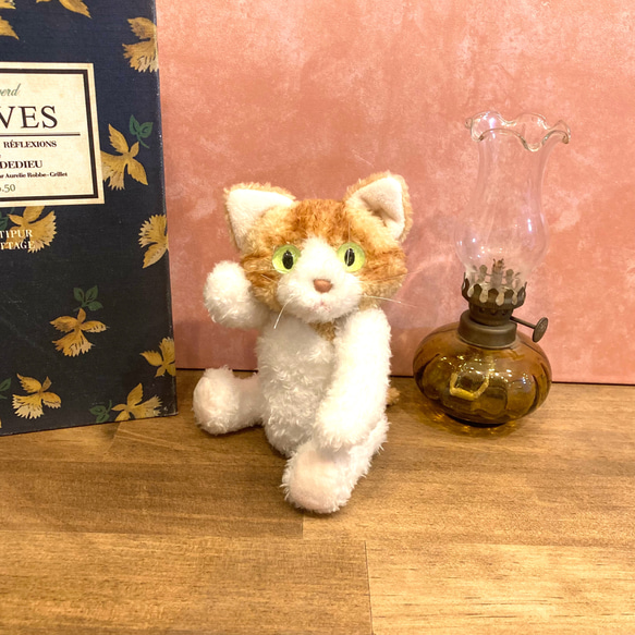 専用です！　テディベア　ネコ 小さめの白猫ちゃんが生まれました🐾 日本テディベア