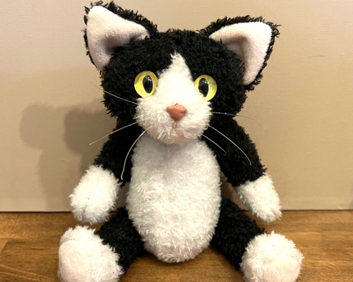 テディベア　作家様　白黒　猫 ea42a3f554a132de430921e1a84b5d