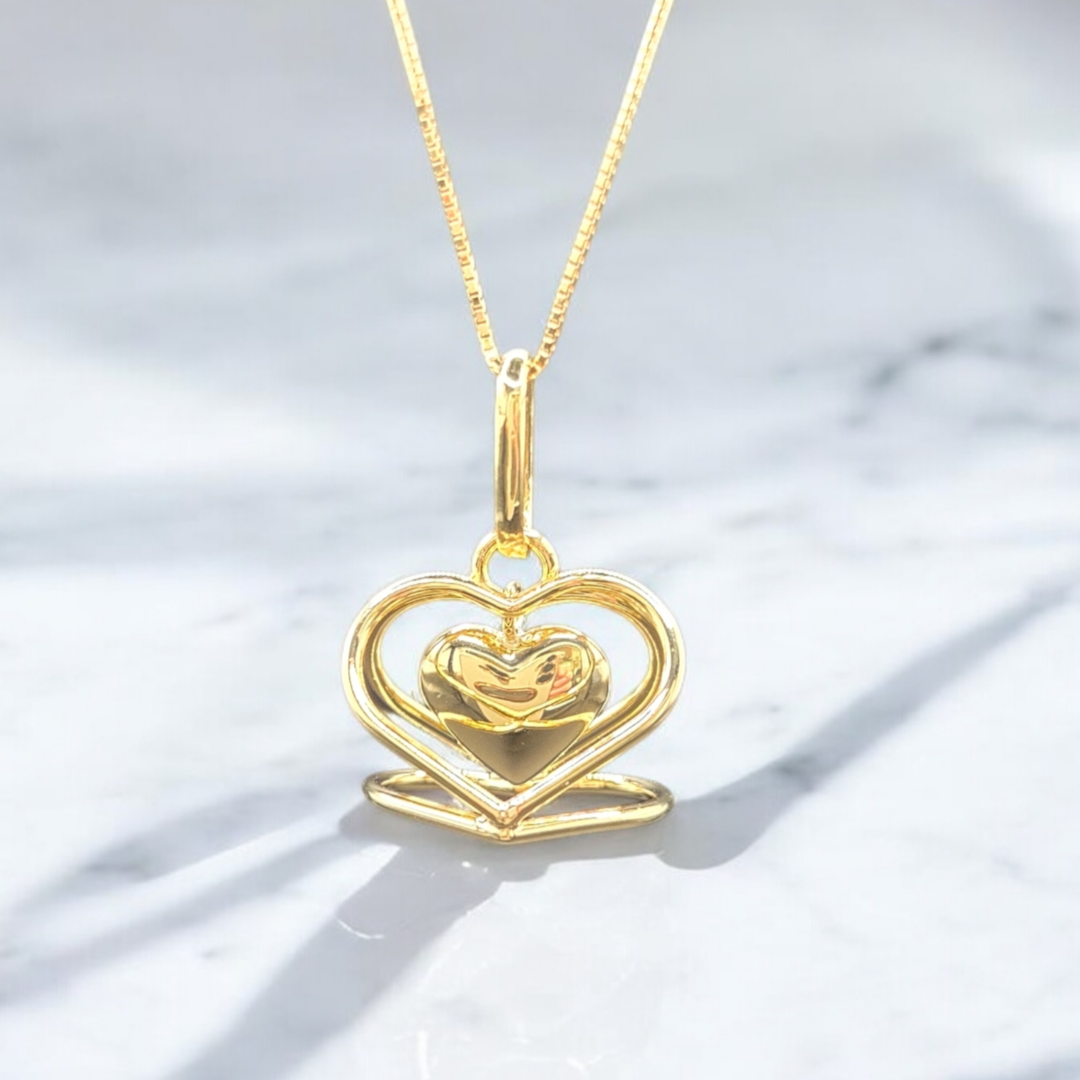 K18　ハート　ペンダント