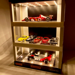 1/64展示50台可・5層式 2種のカーボン・ディスプレーBOX / LED30 1/64展示50台可・5層式 2種のカーボン・ディスプレーBOX / LED30