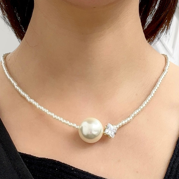 ビッグパール】華やか パールネックレス 冠婚葬祭 普段使い おすすめ