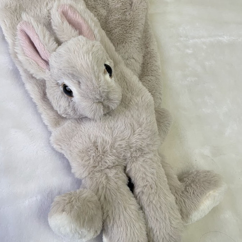 ウサギのぬいぐるみマフラー (ベージュ) うさぎグッズ ウサギ