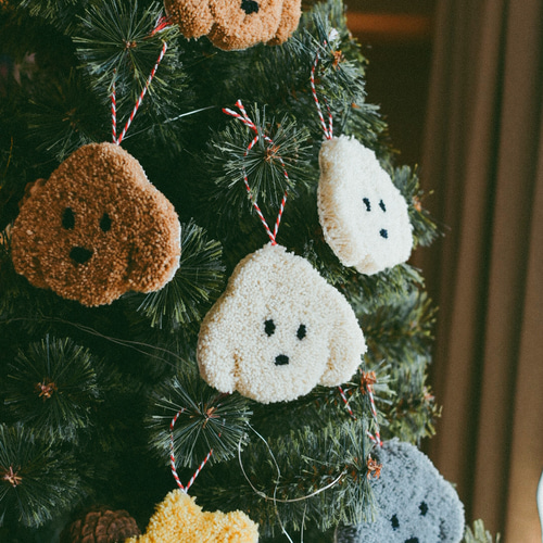 トイプードルのクリスマスオーナメント その他インテリア雑貨 uchuuinu