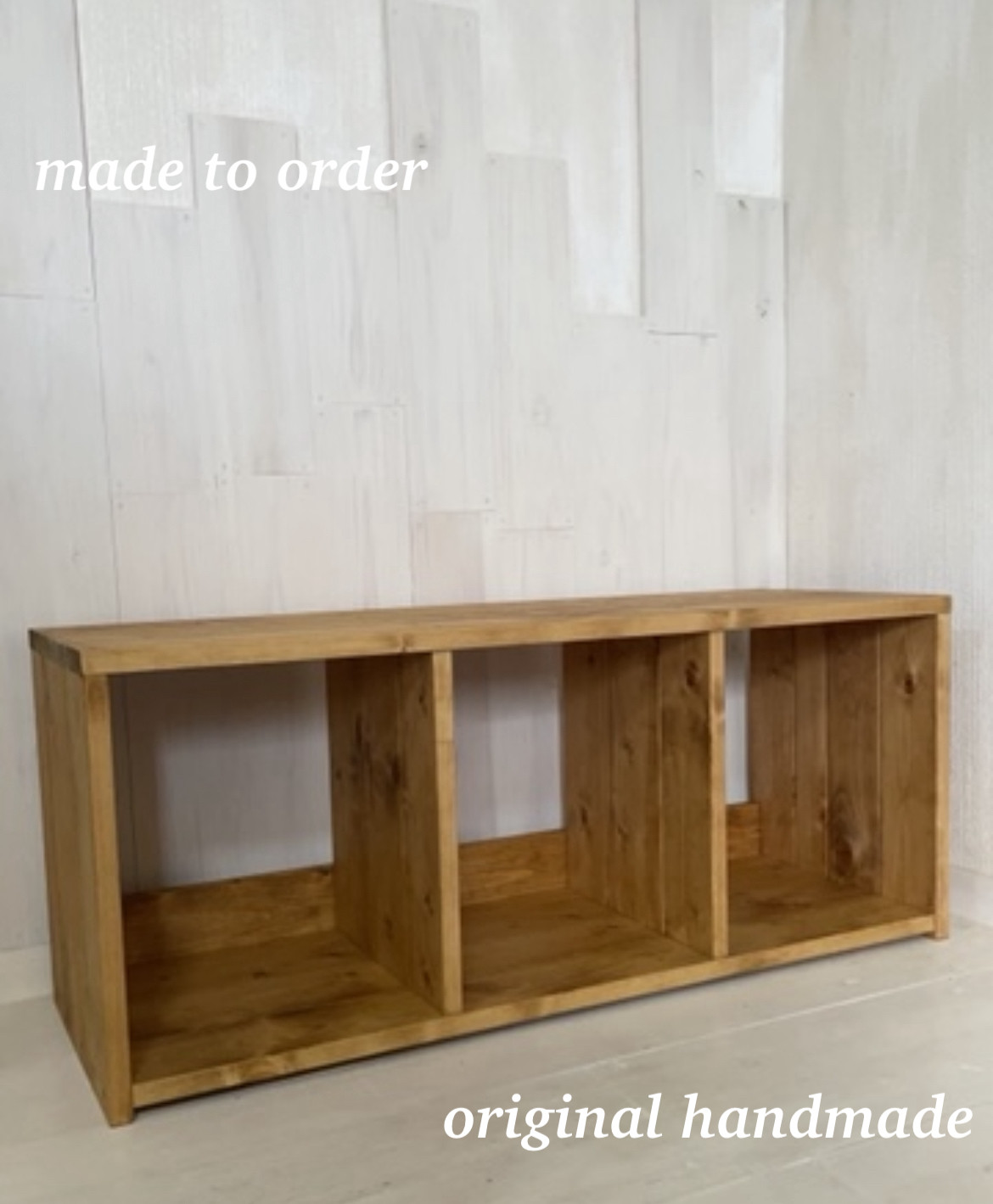 ハンドメイド家具76 ミドルブラウンのブックシェルフ オーダー製作可