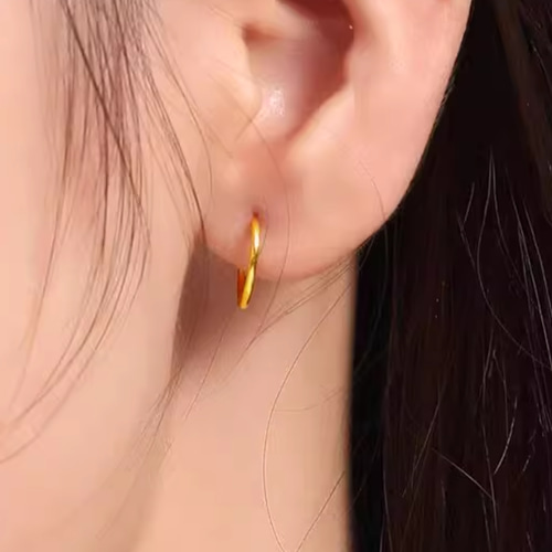 24K(両耳)K24純金ピアス24K純金フープピアス 24金フープピアス 24K(両耳)K24純金ピアス24K純金フープピアス 24金フープピアス