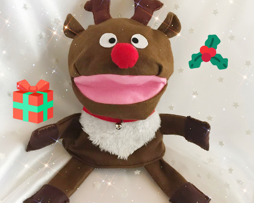 ちー様オーダー品　トナカイパペット　パクパクパペット ちー様オーダー品 トナカイパペット パクパクパペット ちー様オーダー