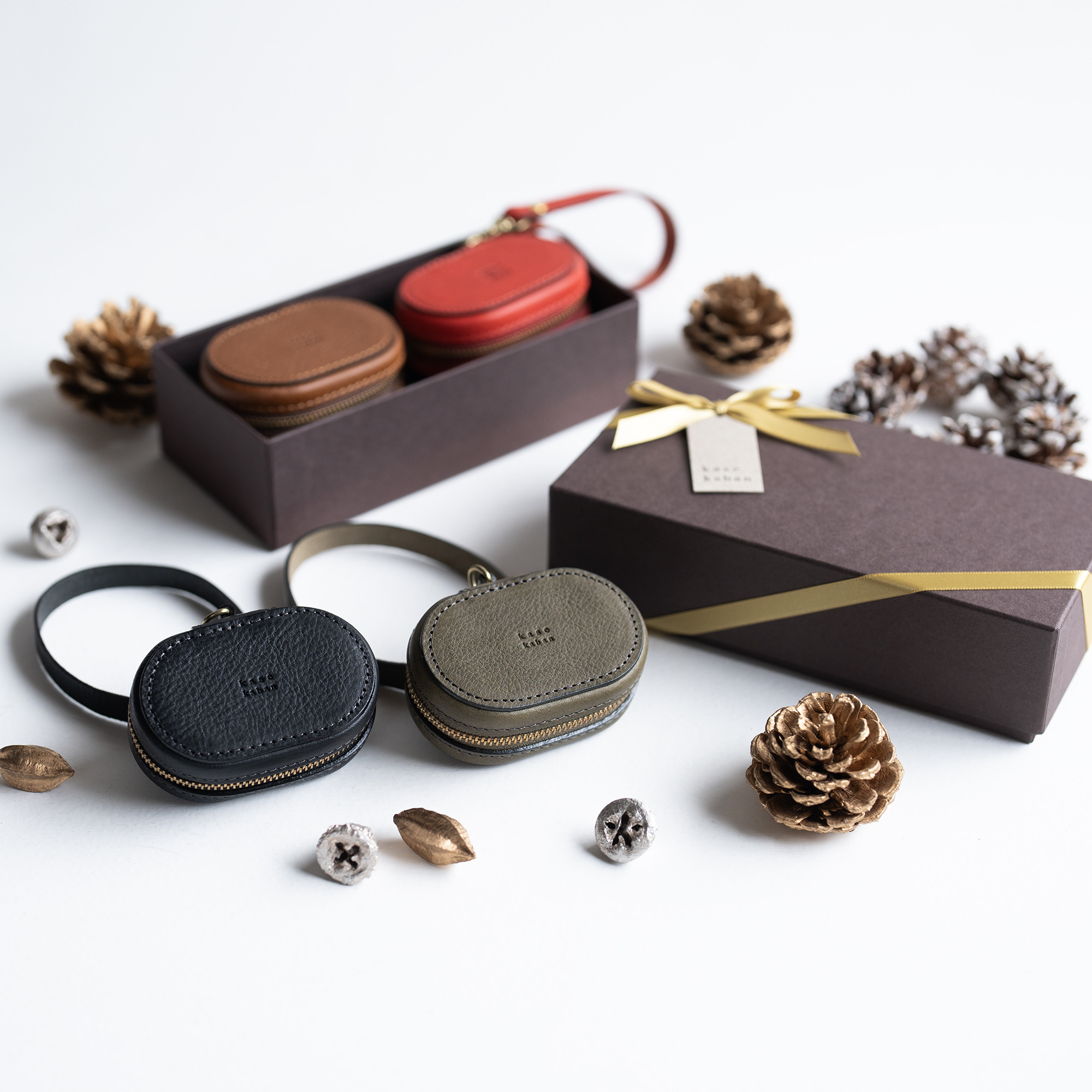 【お得なペアセット】 全8色から選べる上質なミニケース 名入れ・ラッピング無料