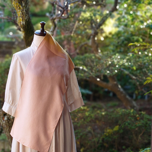 kitta 草木染め 茜染 ストール 茜染めのストール〜日本古来の草木染め〜 - 湘南かまくらスタイル