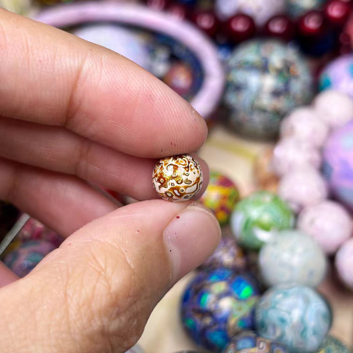 ハンドメイド ブレスレット バングル 漆器 漆塗り リストバンド 古代の技術 紫檀 螺鈿 オパール 誕生日 周年記念日