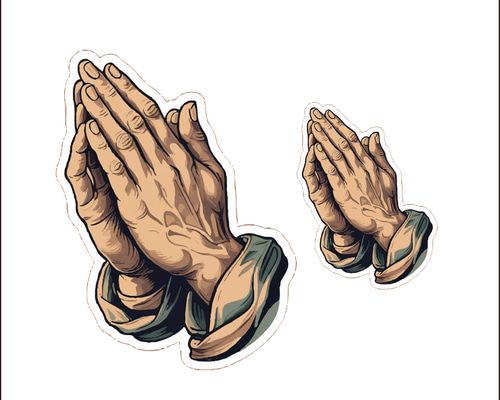 祈る手　盾 7b1e5ff9619f49211bb83c43415247