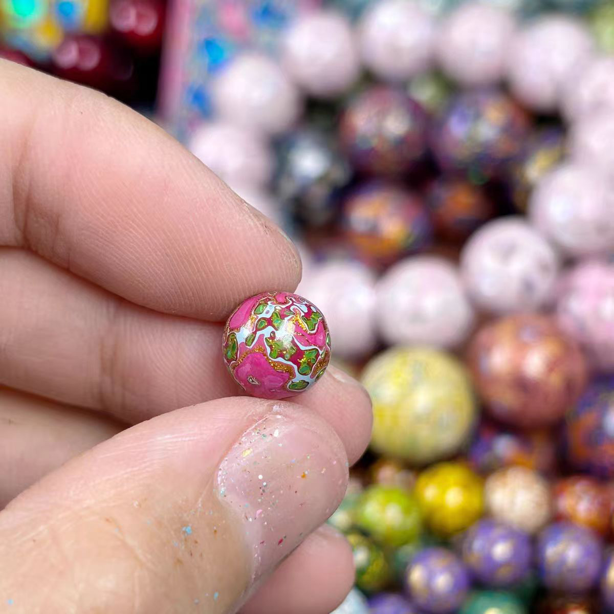 ハンドメイド ブレスレット バングル 漆器 漆塗り リストバンド 古代の技術 紫檀 螺鈿 オパール 誕生日 周年記念日