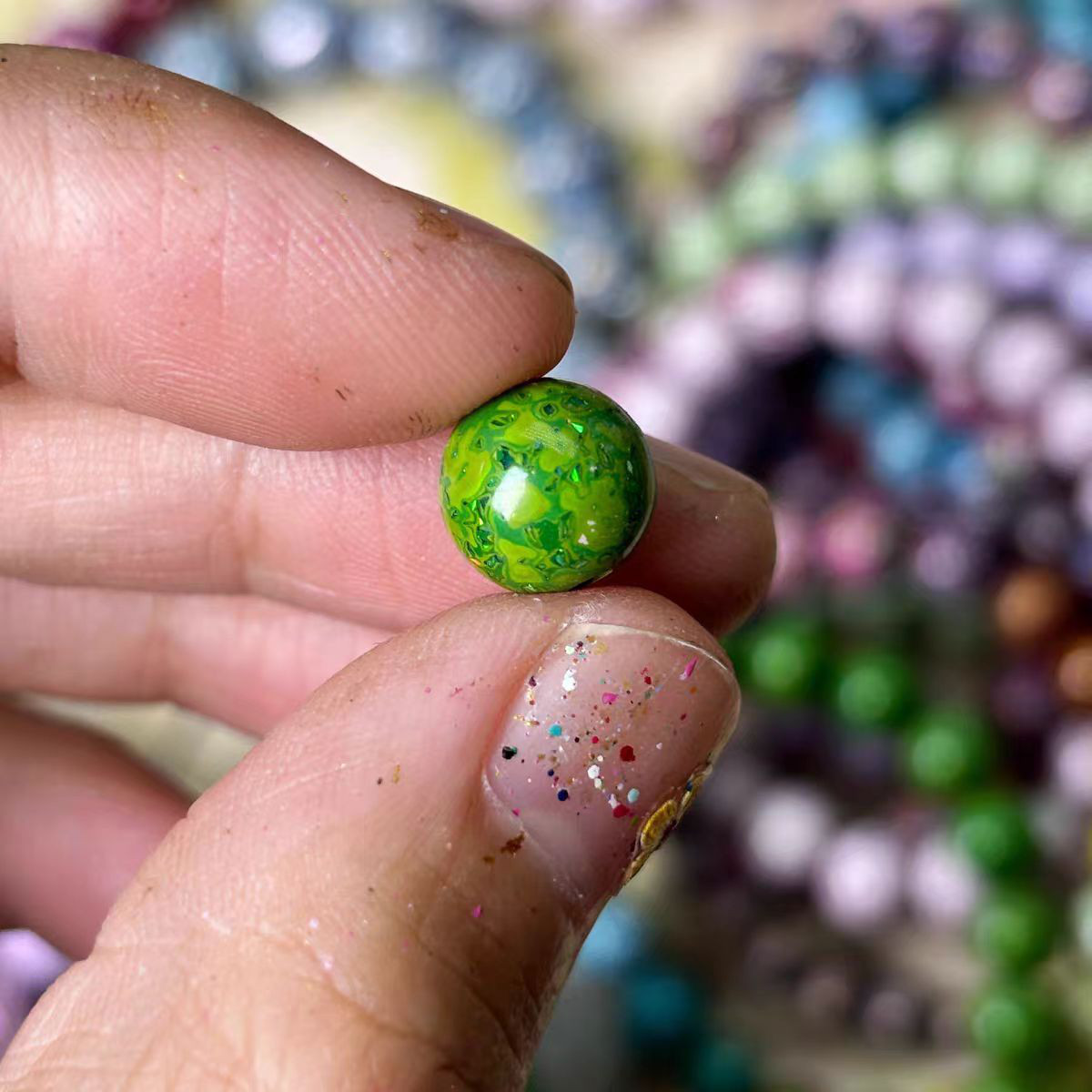 ハンドメイド ブレスレット バングル 漆器 漆塗り リストバンド 古代の技術 紫檀 螺鈿 オパール 誕生日 周年記念日