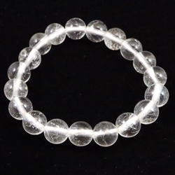 ブラジル産 プラチナ ルチルクォーツ 6.5mmブレスレット 11.5g #77103