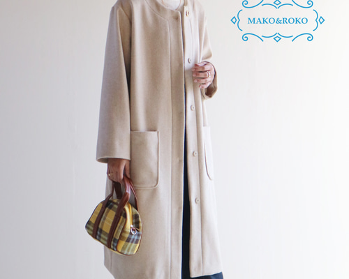 イエナ／極美品フード×ノーカラー2way♪ウールコクーンコート キャメルベージュ ba8fc1cacdb10d6f9f0828edd3d15b