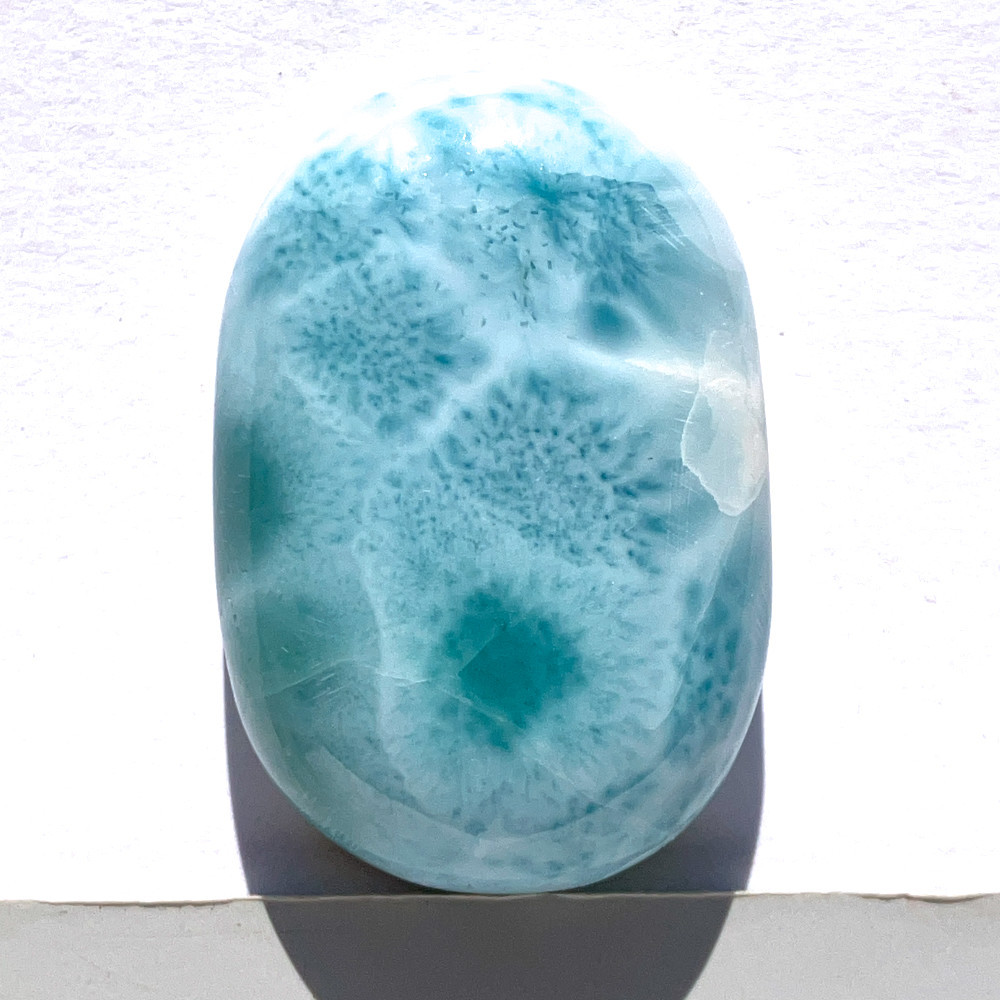 ラリマー[576] 34x23mm 85Cts　天然石 ルース／カボション