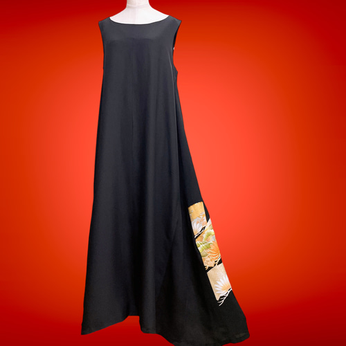 着丈 130cm 高身長 トールサイズ対応 黒留袖 正絹 着物