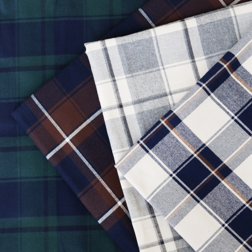 日本製-綿100％ ビッグチェック＊ネル生地・2016 生地 -Shalt-株式会社