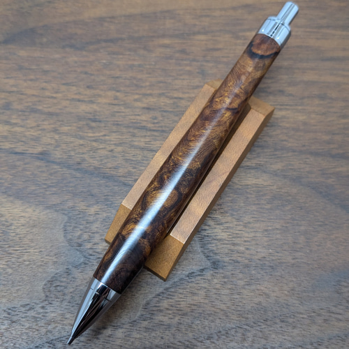 新作】デザートアイアンウッド瘤杢 シャープペンシル No.16 ペン・筆記