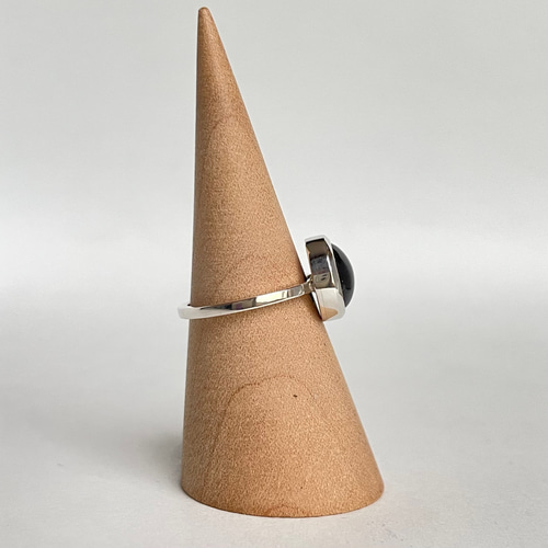 ☆十字スターの輝き☆ブラックスターダイオプサイトリング サイズ10号