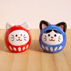 ハンドメイド小さい置物 IwaiLoft かわいい鴨さん かも 置物 陶器 茶寵 手作り オブジェ