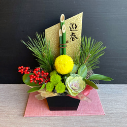 数量限定【大人気】お正月 ミニ門松L ーゴールド／ホワイト しめ縄