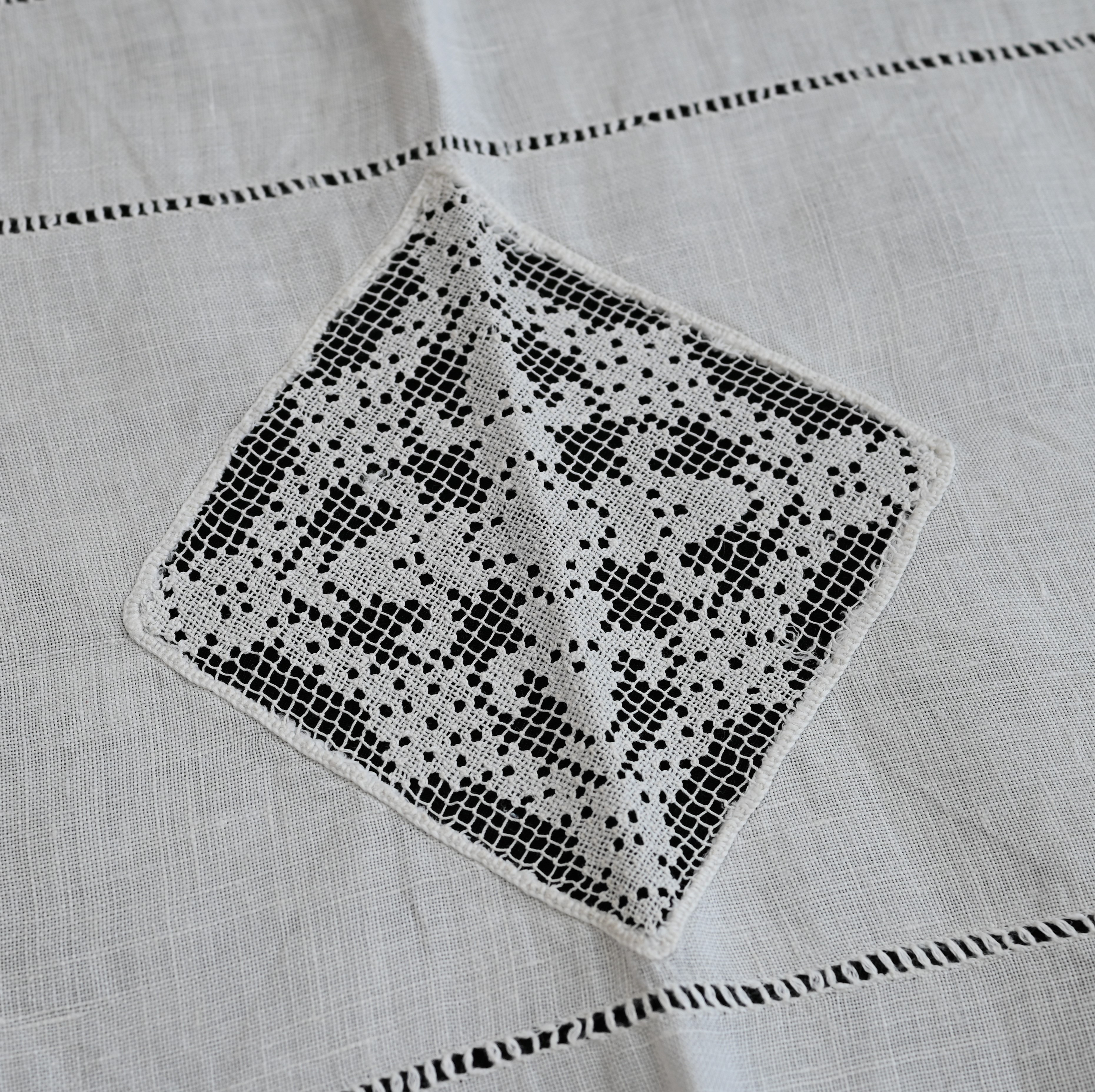 アンティークリネン フィレレース ニードルレース