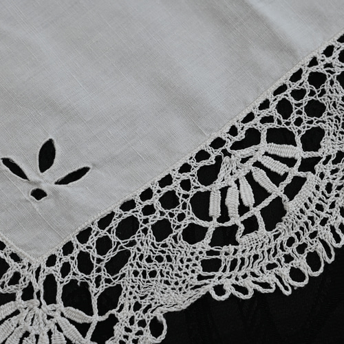 アンティーク カットワーク ボビンレース 生地 アンティークメルスリー
