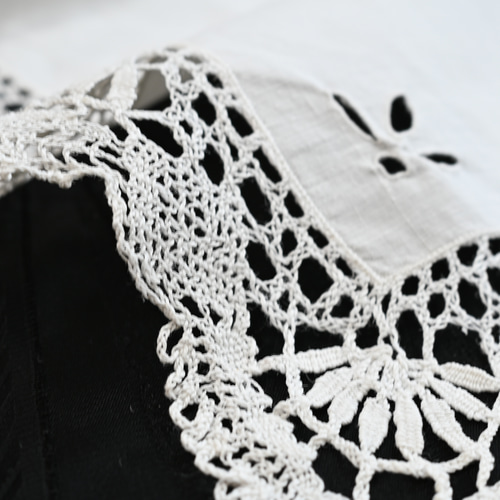 アンティーク カットワーク ボビンレース 生地 アンティークメルスリー