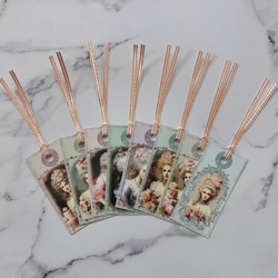 アンティークで可愛い天使たちのギフトタグ（ミニしおり） しおり