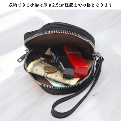 全6色》 ハート型のミニポーチ イタリアンレザー 小物入れ 本革