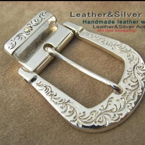 ハンドメイド シルバー925バックルシルバーベルト手彫り インディアン