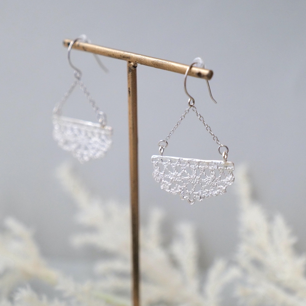 silver925　スカラヴェールピアス