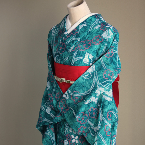 希少❗️トールサイズ身幅大❗️椿の花❗️新品美品❗️有松鳴海絞り浴衣 c44e4aec50b658c906278e42f8a4db
