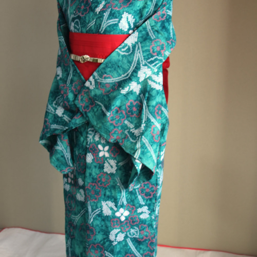 有松鳴海絞り浴衣 ヤマアジサイ 紫陽花 身丈155.5 手縫い 藍染 絞り 浴衣 Amazon.co.jp: 夏物 本場有松鳴海絞り 浴衣 ゆかた 絞り 木綿 黒