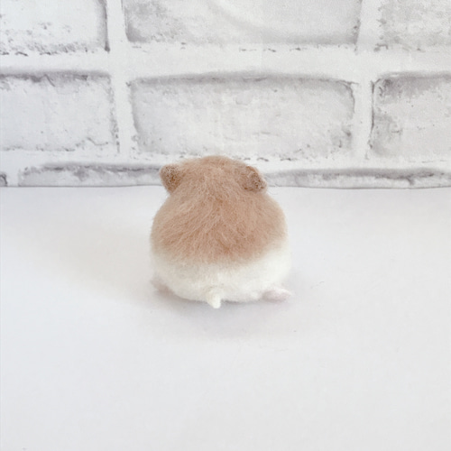 羊毛フェルト ハムちゃん ロボロフスキー 現品販売 ロボロフスキーハムスター* 【1匹】ノーマルカラー 羊毛フェルト 羊毛