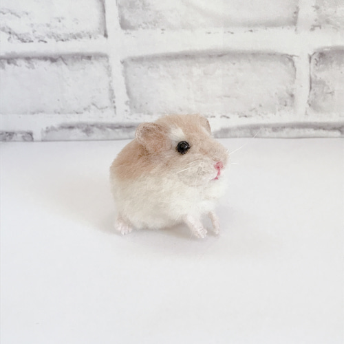 羊毛フェルト ハムちゃん ロボロフスキー 現品販売 羊毛フェルト ハムちゃん ロボロフスキー 現品販売