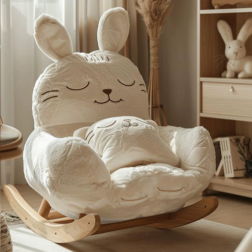 うさぎの可愛いソファ ロッキングソファ ソファ・ベンチ もも 通販