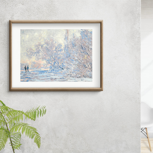 雪景色アートポスター☆冬お正月クリスマス自然幻想的ナチュラル